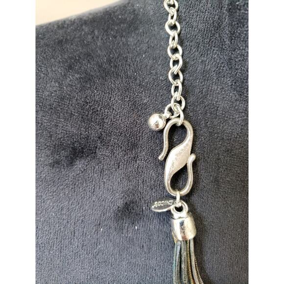 Women's Chicos Multi Strand Metal Necklace Geometric Pendant Hook Clasp Boho - Picture 7 of 7